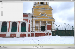 Раздел меню "файл"